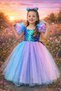 Girl's Mermaid Dress Birthday Party Costume - 3