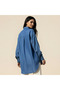 Tencel Longline Shirt with Chest Pocket - 4