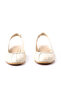 Genuine Leather Beige Women's Shoes - Z2560 - 3