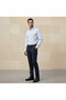 Men Slim Fit Collared Striped Long Sleeves Shirt - 2
