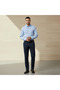 Men Slim Fit Collared Textured Long Sleeves Shirt - 2