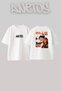 Billie Eilish_48 Design Printed Unisex Oversize White Tshirt