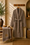 Hera 100% Cotton Unisex Towel Bathrobe 2 Piece Bathrobe-Towel Set / Dowry Set - 4
