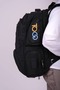 Adventure Black Travel Backpack with Laptop Compartment and Rain Cover - 2