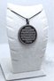 Black 3.5 cm Circle Ayetel Kürsi & Surah Insirah Written 60 cm Italian Chain 316L Stainless Steel Necklace |   Laser Engraving - 5