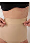 # Panties Seamless Comfortable Stylish Gathering Elastic Microfiber Skin Laser Cut High Waist Panties Corset - 4