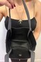 Women's Gold Buckle Shoulder Bag Daily Use Stylish Mini Handbag - 4