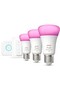 Huewca 9-75W E27 Color Smart Light Bulb 3-Piece Starter Set (with Remote Control) - 3
