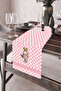 40X140Cm Woven Stain Resistant Printed Thai Feather Fabric Table Cloth Decorative Runner Washable