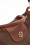 Giza Satin Small Size Women's Brown Shoulder Bag - 7