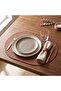 2 Pieces Leather Placemat-Mesh Patterned Full Oval Placemat
