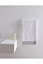 Tournant 100% Cotton Face Towel - White/Navy Blue - 50X70 cm