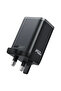 شاحن حائط A138 GaN PD67W مع كابل USB-C مدمج وثلاثة مخارج (USB-C + USB-A + كابل USB-C) - قابس بريطاني - 6