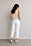 Narrow Leg Jagger Muslin Trousers - 3