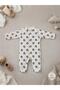 Baby Boy Hat Printed, Long Sleeve Jumpsuit with Front Snap Fasteners - 4