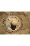 Floral Embroidered Fringed Wide Straw Hat - 2