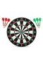Nk Sports Professional Dartboard Set - Double-Sided Dartboard (12 Inch / 30 cm and 15 Inch / 38 cm Options) + Includes Winged Dart Arrows