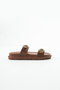 Women's Thin Double Buckle Thick Sole Stylish Summer Casual Slippers - 3