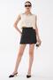 Women's Slit Detailed Polka Dot Short Skirt 260659 - - 2