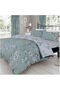 Duvet Cover Double | Blossom Bedding Set With Pillowcase | Polycotton Fabric| Duck Egg