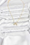 Brass Gold Color Star Minimal Women's Necklace - 2