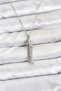 316L Steel Chain Silver Color Fish Model Zircon Stone Women's Necklace