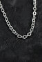 316L Steel Silver Color Rolo Chain Men's Necklace