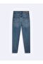 Elvira Narrow Leg High Waist Mid Indigo Jean Pants - 2