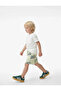 Print Detailed Elastic Waist Cotton Shorts - 3