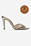 Genuine Leather Women's Open Toe Design Thin Heeled Slippers Gold Sultan Proton - 2