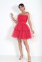 Waist Belted Lined Skirt Layered Tulle Dress - 3