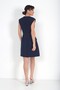 Women's Self-Tied Slit Detailed Double Crepe Short Dress - 4