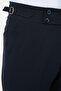 Straight Slim Fit Wide Collar Double Breasted Pants with Belt Buckle Men's Suit Navy Blue - 45442.26Y - 7