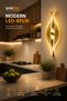 Decorative 12W Indoor Bronze Case 3 Color Light Modern Wall Sconce Electric 8 Pcs - 5