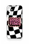 Samsung A05S Compatible Black Good Vibes Patterned Silicone Case - 2
