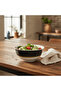 Melamine Serving Bowl | Black & White Geometric Design | 7-Inch - 2