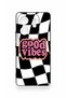 Infinix Zero 30 Compatible Black Good Vibes Patterned Silicone Case - 2
