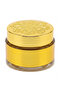Luxury Embossed Glass & Plastic Jar — 8×6 cm - Gold