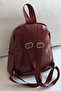 Women's Backpack Soft Leather Look Multi-Compartment School and Daily Bag En28 Size28 - 5