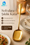 25 cm Gold Serving Spoon – Stylish Presentation Spoon with a Shiny Metal Look - 3