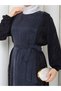 İpek Kupra Pearl Detailed Patterned Dress - 4