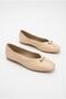 027-107 Satin Buckle Trok Patterned Comfortable Flexible Women's Ballerinas