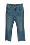 Plus Size Zippered Denim Women's Trousers