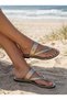 Nadine Inside Out Genuine Leather Flip Flops - 5