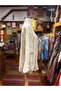 Ecru Color Linen Jacket with Lace and Pocket Detail - 4