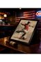 20x30 cm Black Floating Frame Wall Art | Abstract Soccer Player Painting | Red Jersey Football Art | Modern Sports Wall Decor | Ready to Hang - 5