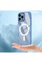 iPhone 12 Pro Max Case Magsafe Transparent Back Face Camera Raised Silicone - 5