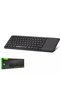 HADRON HDX2505 بلوتوث + لوحة مفاتيح لاسلكية + لوحة لمس Q أسود - 2