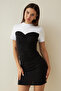 Black Corset Look Dress - 2Y30421 - 2