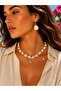 Luxury Design Bone Sea Star Natural Stone Gold Chain Beaded Evil Eye Bead Necklace Adjustable - 2
